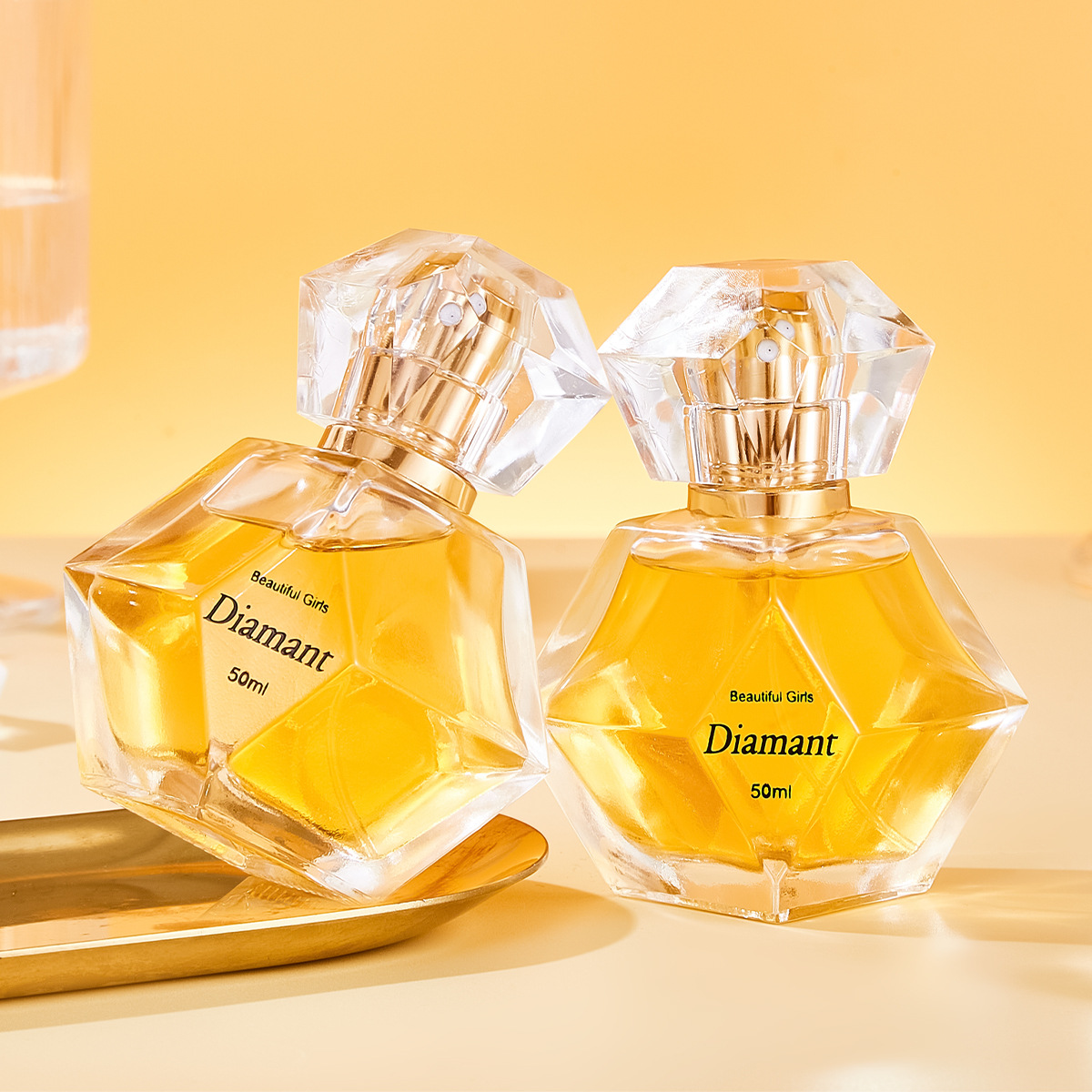 Diamond Sparkling Women's Perfume, Long-lasting light Fragrance, High appearance Level, Gift Box set